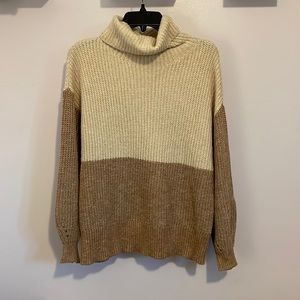 American eagle two-tone oversized turtleneck